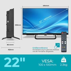 22 Zoll Smart Samsung Plus 12-Volt Reisemobil-TV mit Pitch Perfect Lautsprechern