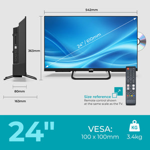 24 inch Smart Samsung Plus 12-Volt Traveller TV with DVD Player