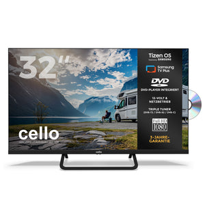 32 inch Smart Samsung Plus 12-Volt Traveller TV with DVD Player (DE)