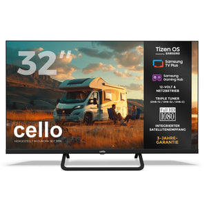32 inch Smart Samsung Plus 12-Volt Traveller TV with Frameless Bezel (DE)