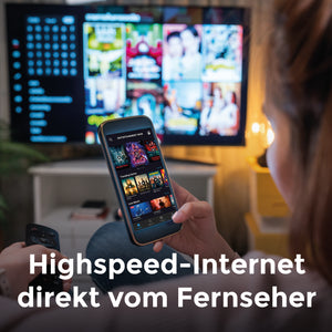 24-Zoll-VOYAGER-Smart-TV von Samsung Plus mit integriertem 5G-WLAN-Router