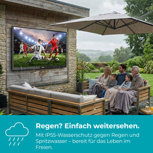 65 Zoll 4K UHD Smart Samsung Plus Outdoor TV (DE)