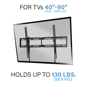TV Wall Mount with Tilting Adjustment for 40” – 90” LED TVs