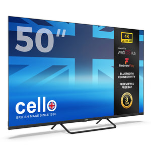 50 inch Smart WebOS 4K UHD TV with Freeview Play and Frameless Bezel