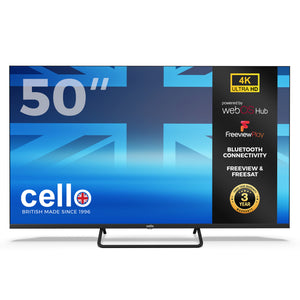 50 inch Smart WebOS 4K UHD TV with Freeview Play and Frameless Bezel