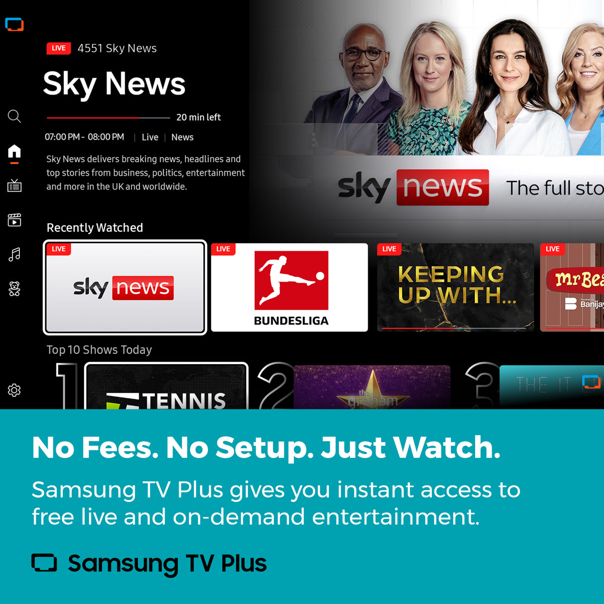 65 inch 4K UHD Smart Samsung Plus Outdoor TV