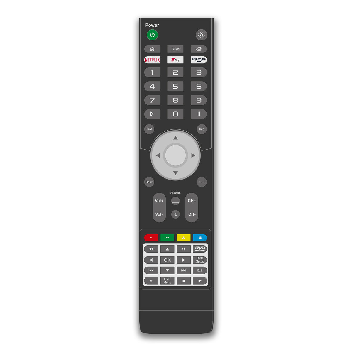 Replacement WebOS Smart TV DVD Remote Control